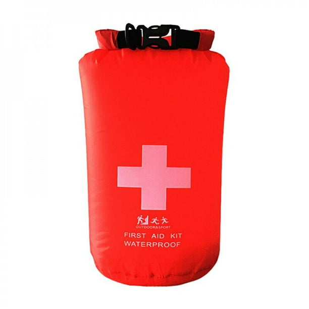 1.2L Waterproof First Aid Kit Emergency Dry Bag Sack for Travel Camping Red